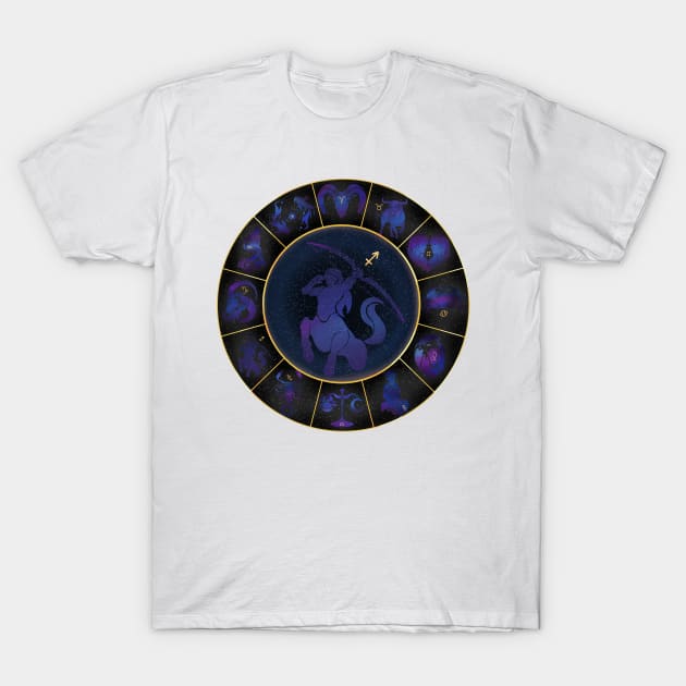 Sagittarius: The archer T-Shirt by AmicableApparel